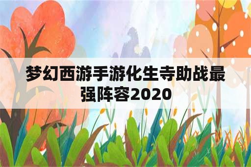 梦幻西游手游化生寺助战最强阵容2020