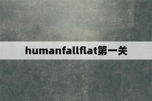 humanfallflat第一关